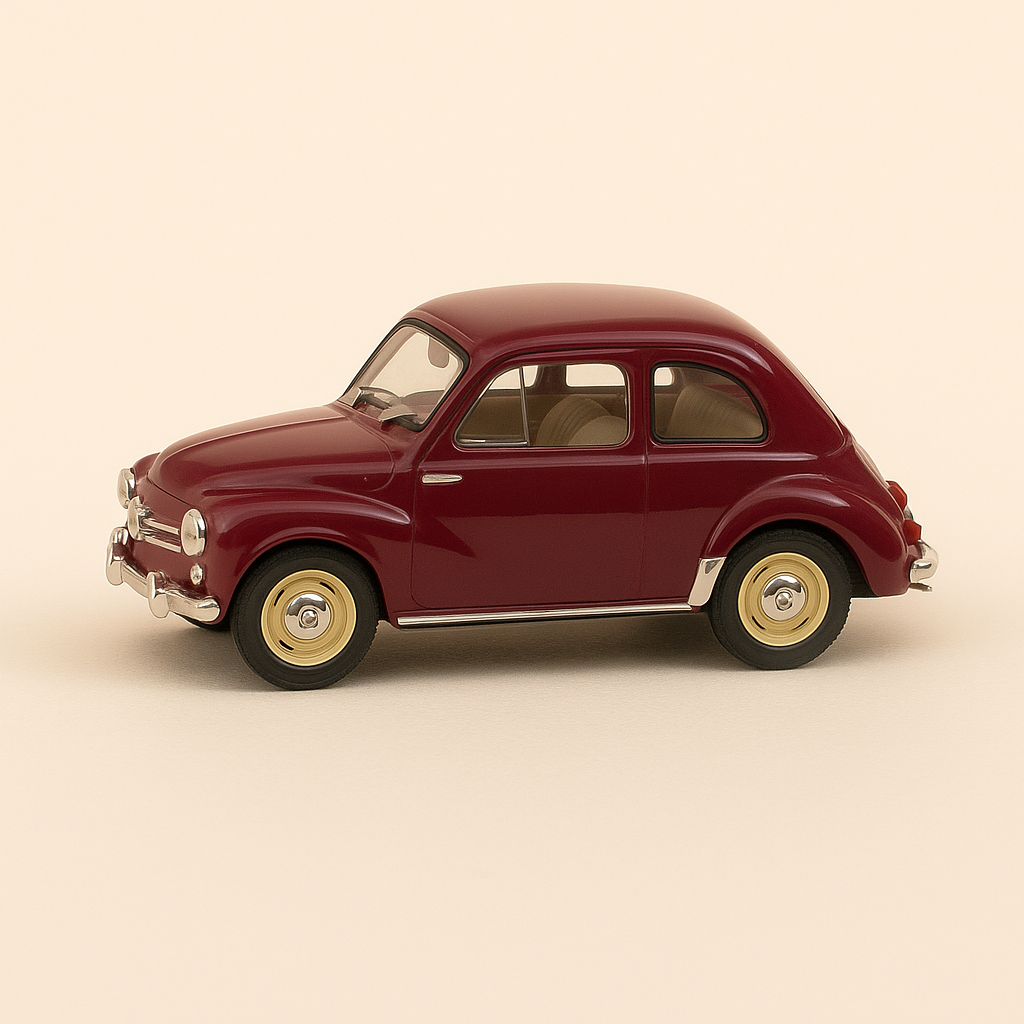 Renault 4 CV Luxe bordeauxrout vun 1951 (IXO)
