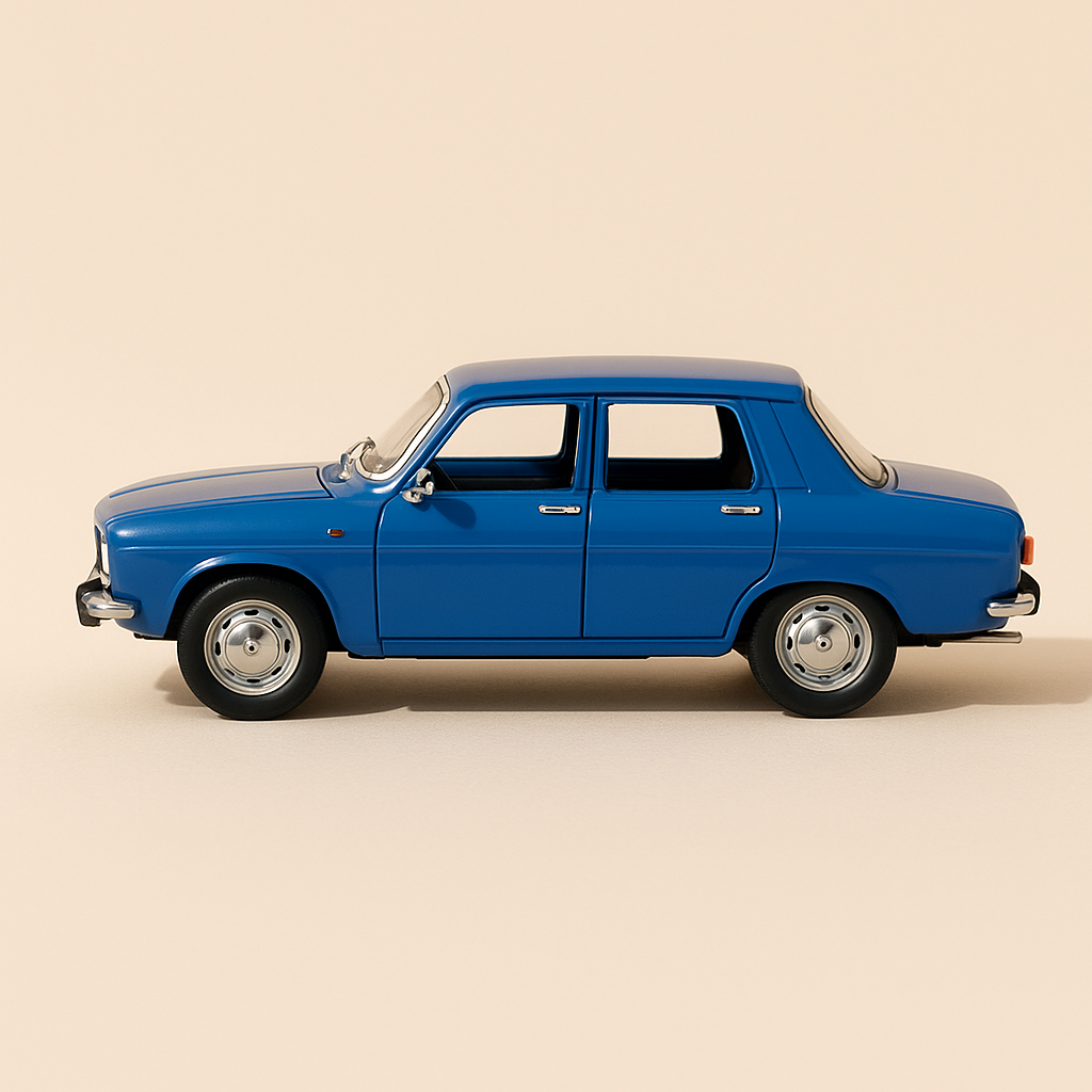 Bloe Renault 8 Gordini vun 1999 (Solido 1:18. Skala)