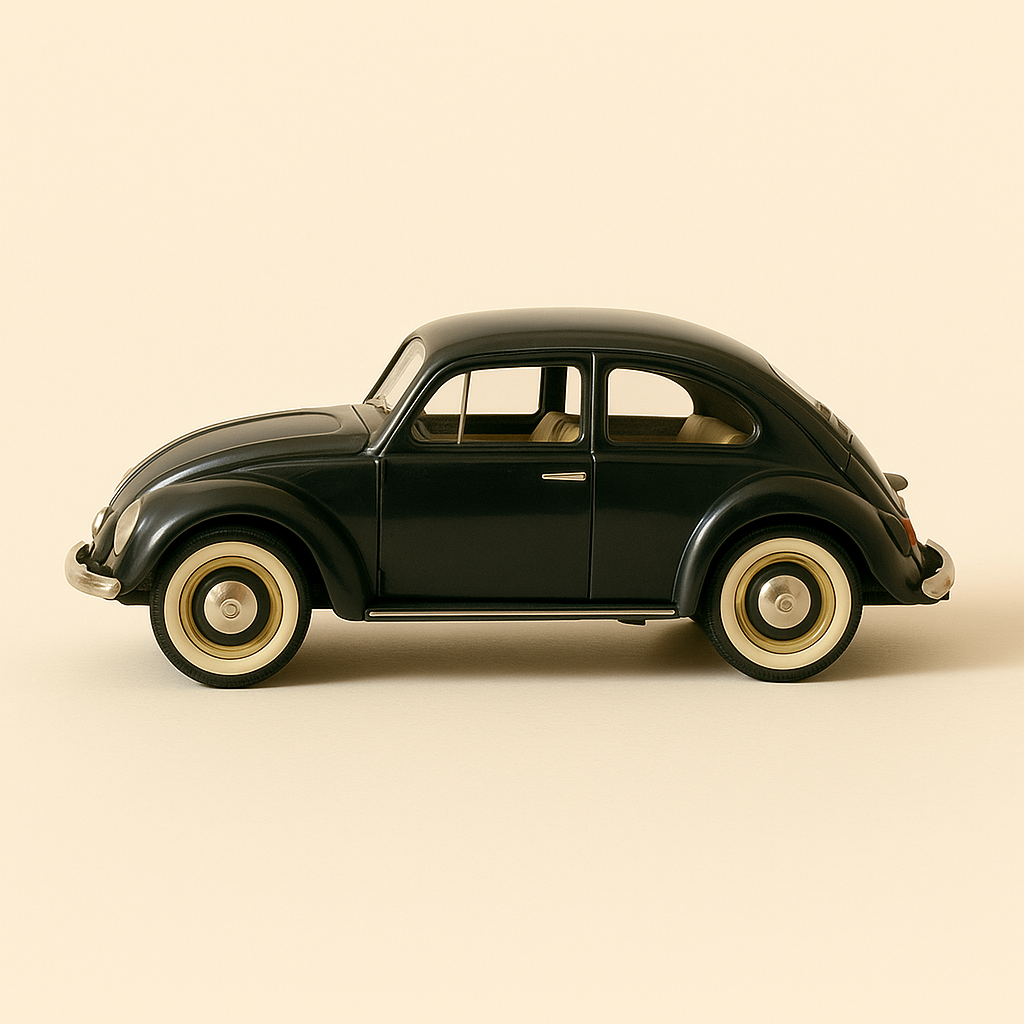 Volkswagen Beetle azul oscuro (Solido escala 1/18)