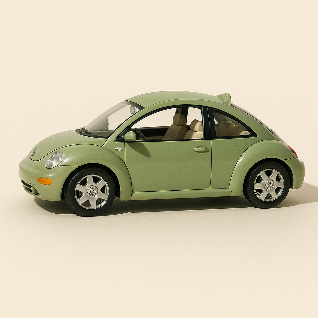Volkswagen New Beetle verde de 1999 (Solido escala 1/18)