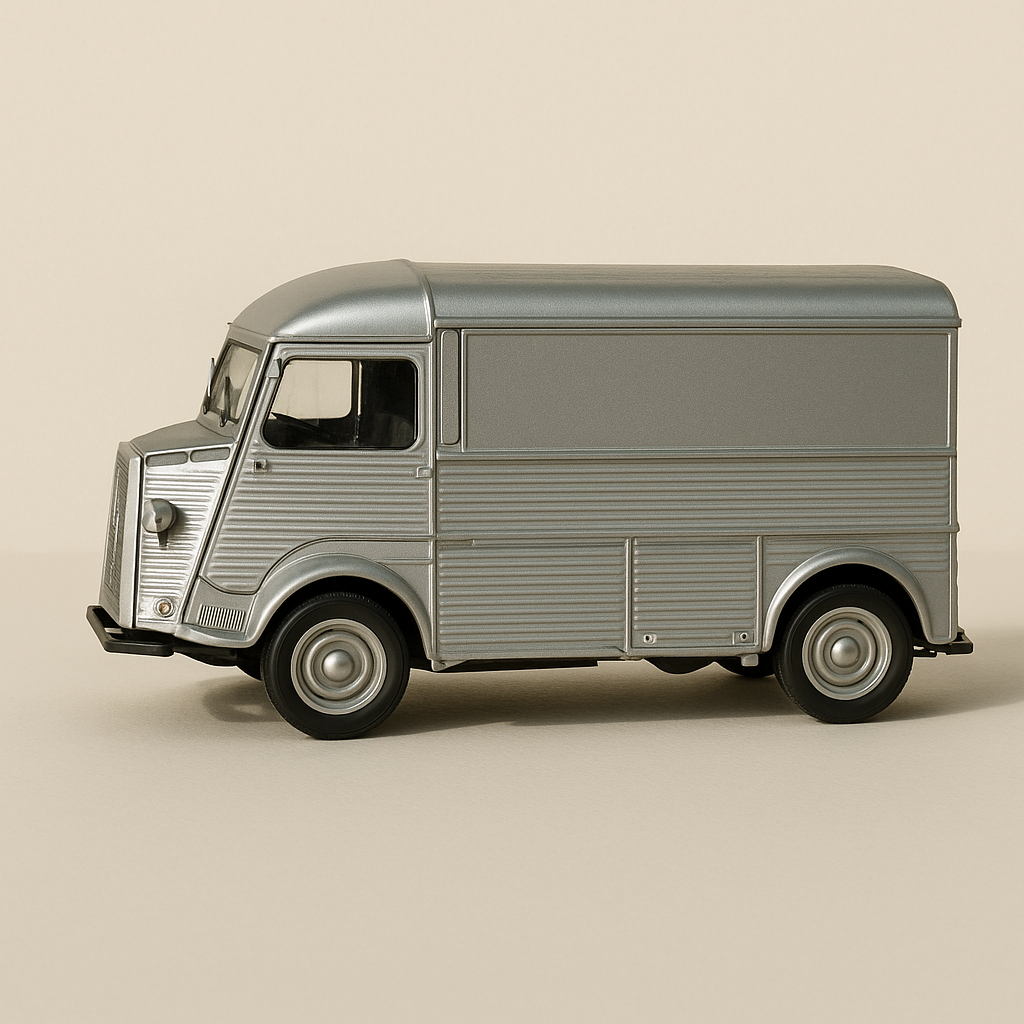 Gray Citroën HY from 1962 (Solido 1/18th scale)