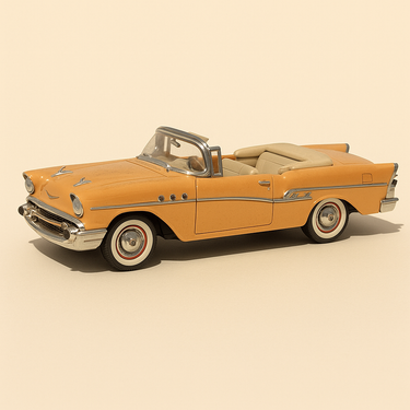 Buick Century orange pâle de 1955 (Solido échelle 1/18ème) - Image haute qualité