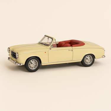 Peugeot 403 cabriolet marron clair de 1961 (Solido référence 8165) - Echelle 1/18ème - Image haute qualité