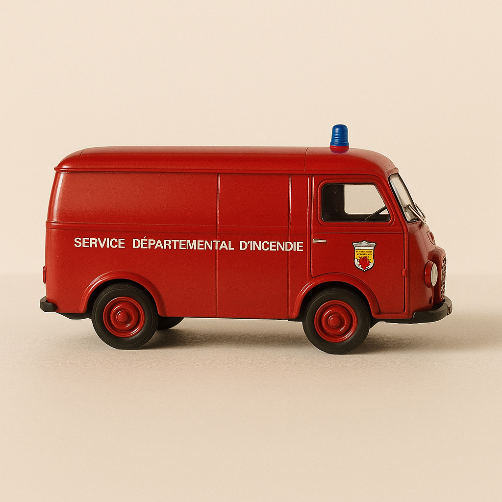 Peugeot D4A rouge POMPIERS (Solido référence 4833)