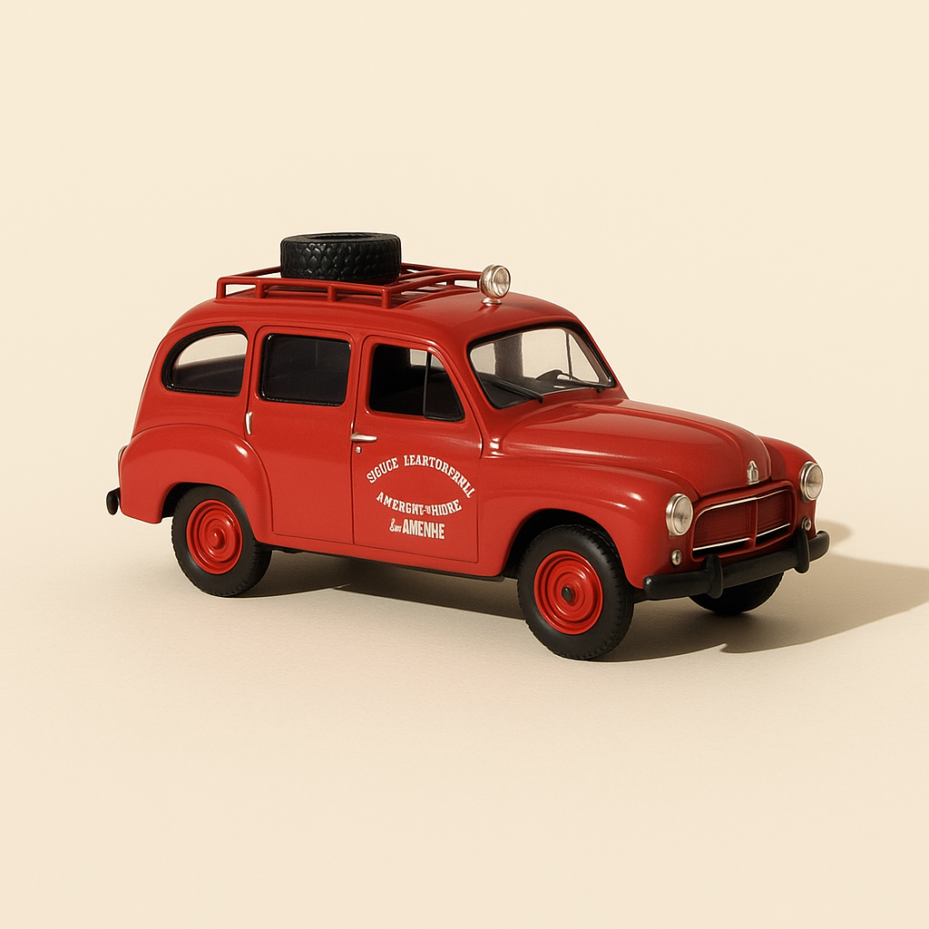 Renault Colorale Prairie 4x4 rout Kombi Pompjeeën vun 1955 (an Blisterpackung)