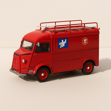 Citroën type H Michelin POMPIERS d'usine (boite plexi) - Image haute qualité