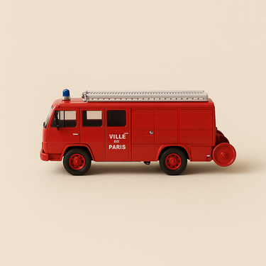 Berliet GAK 17 rouge POMPIERS de la ville de Paris (dans boite en carton) - Solido - Image haute qualité