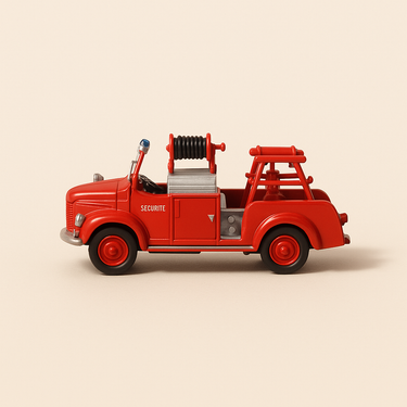 Camion Hotchkiss véhicule de premiers secours POMPIERS de 1960 - Del Prado - Image haute qualité