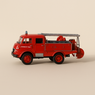 Camion Citroën 350 premiers secours POMPIERS de 1976 - Image haute qualité