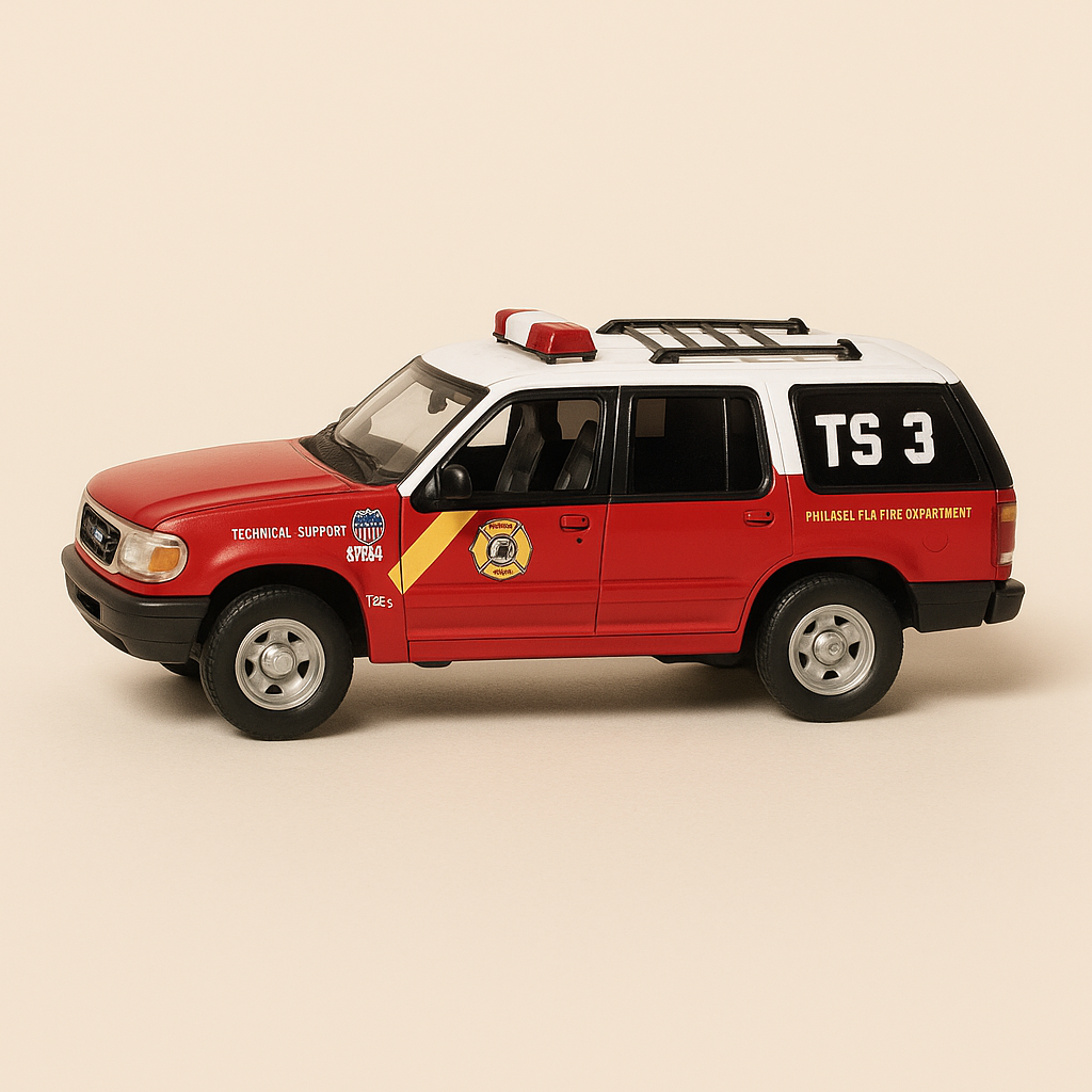 Carro de bombeiros Ford Explorer XLT de 1997 (Inglaterra)
