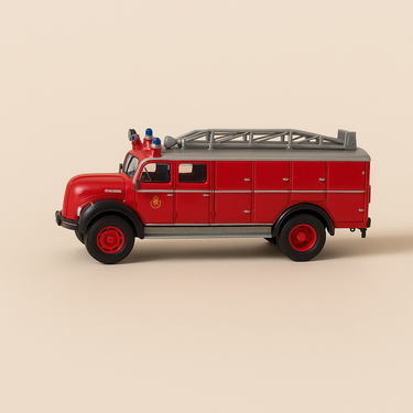 Camion POMPIERS Magirus Deutz RKW7 S6500 de 1954 (Allemagne) - Image haute qualité