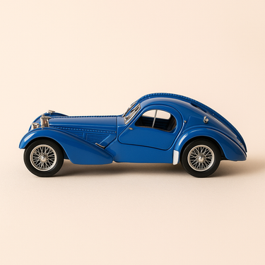 Bugatti 57S coupé bleue de 1932/1934 (BRUMM) - Image haute qualité