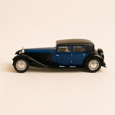 Bugatti type 41 Royale coach Kellner bleue et noire de 1932 - Image haute qualité