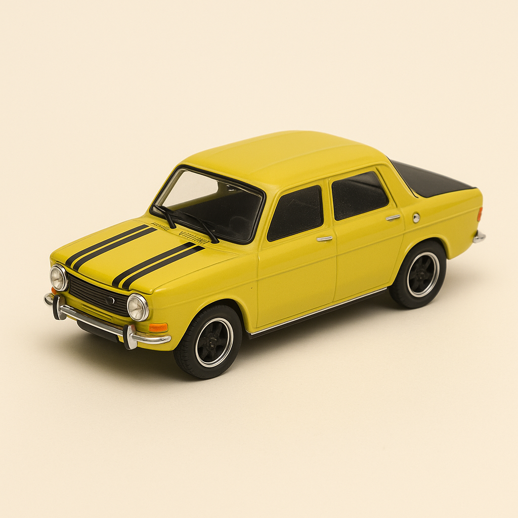 Simca 1000 Rallye 2 Senfgiel a Schwaarz (Solido Referenz 1845)