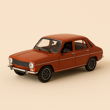 Simca 1100 TI rouge orangée - Image haute qualité