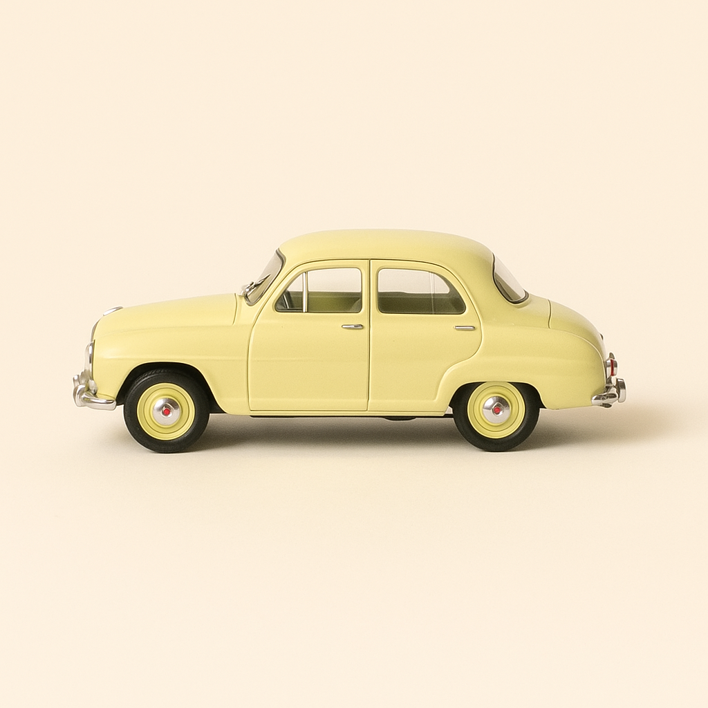 Simca Aronde gialla (scatola plexi)