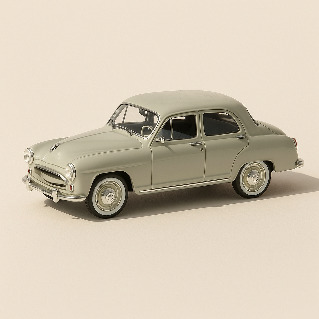 Simca Aronde grigia del 1952 (con terminale sulla base)