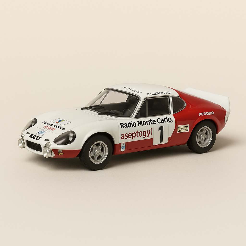 Wäiss a rout Simca CG Proto MC vun 1972