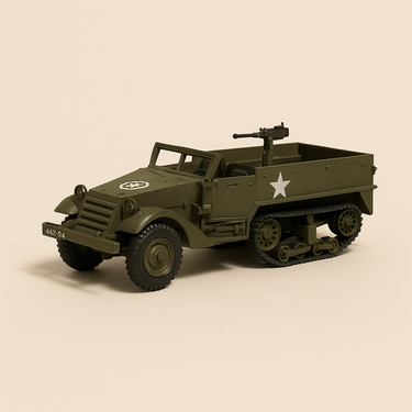 Véhicule militaire Half-Track M3 de la 2ème DB - Solido - Image haute qualité