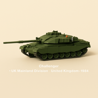 Véhicule militaire char Challenger UK Mainland Division (United Kingdom) - 1984 - Image haute qualité