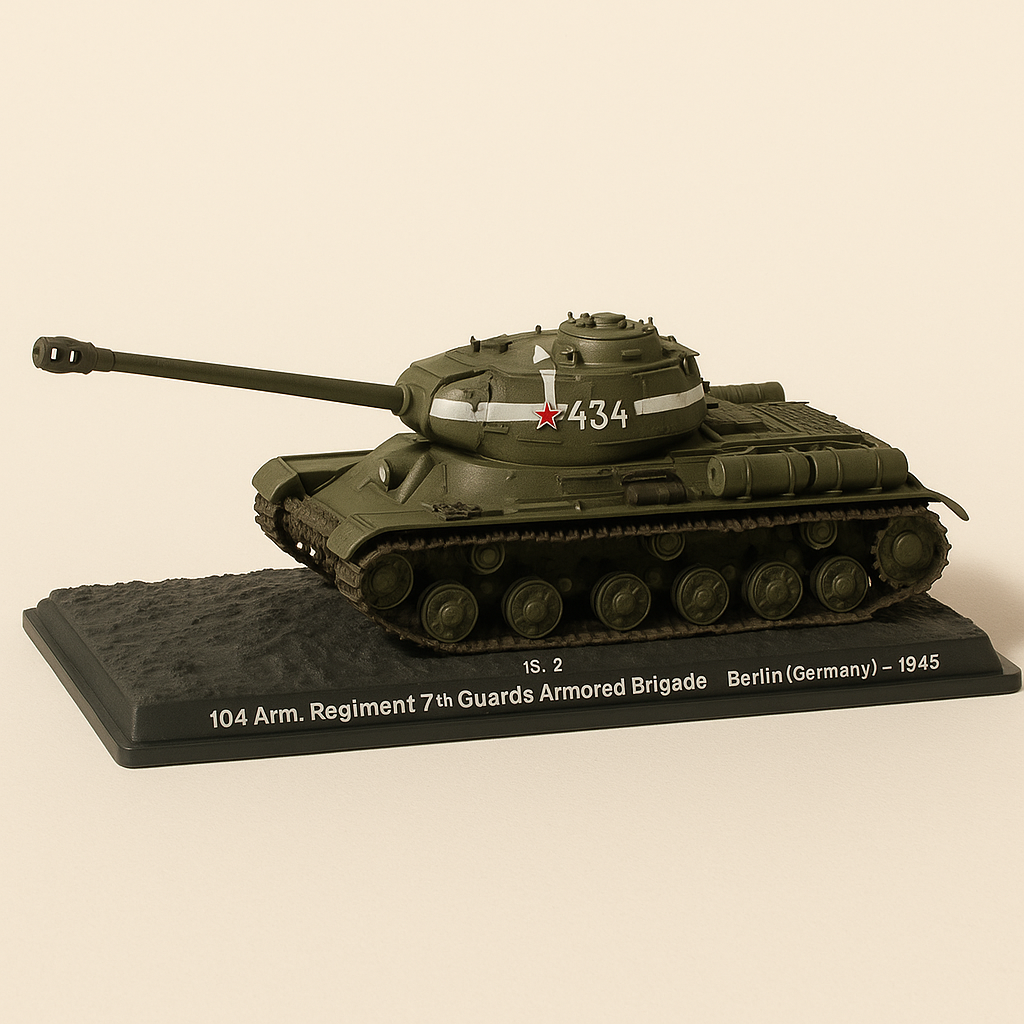 Tanque militar IS-2, 104.º Regimiento de la 7.ª Brigada Blindada de la Guardia de Berlín (Alemania), 1945