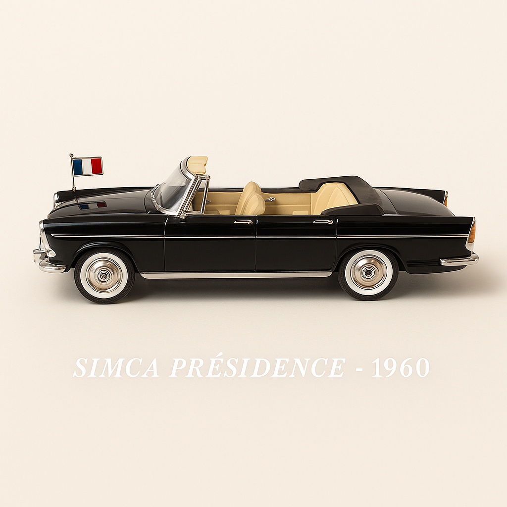 Simca Présidence nera del 1960 (nessun foglio di cartone sul fondo della scatola)
