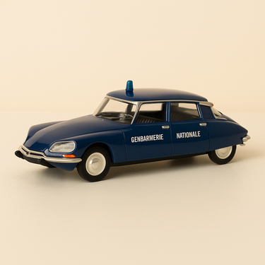 Citroën D Super bleue Gendarmerie Nationale de 1971 - Image haute qualité