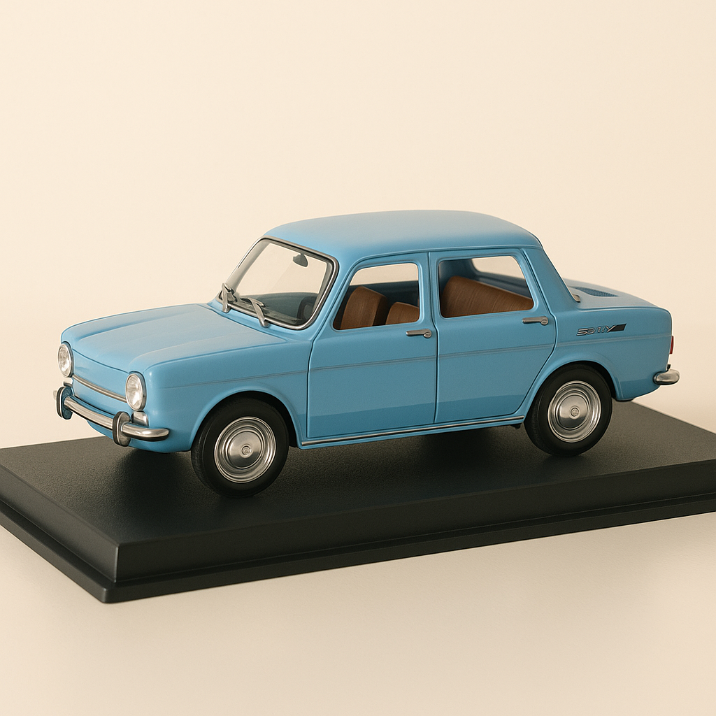 Himmelblo Simca 1000 aus 1962 (Plexi Box)