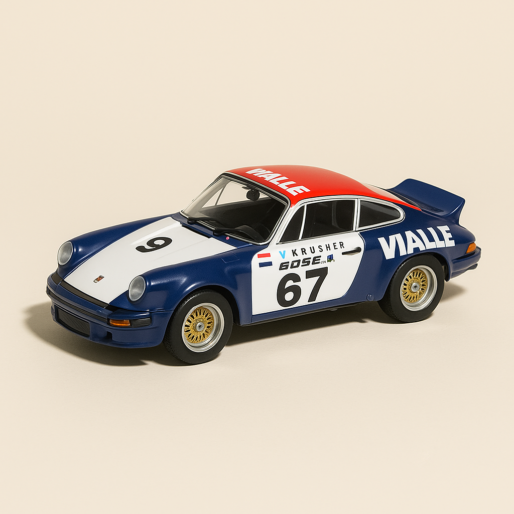 Renault Alpine A110 1800 16S Team VIALLE - Rallycross  bleue, blanche et rouge numéro 67 de 1978 - eligor