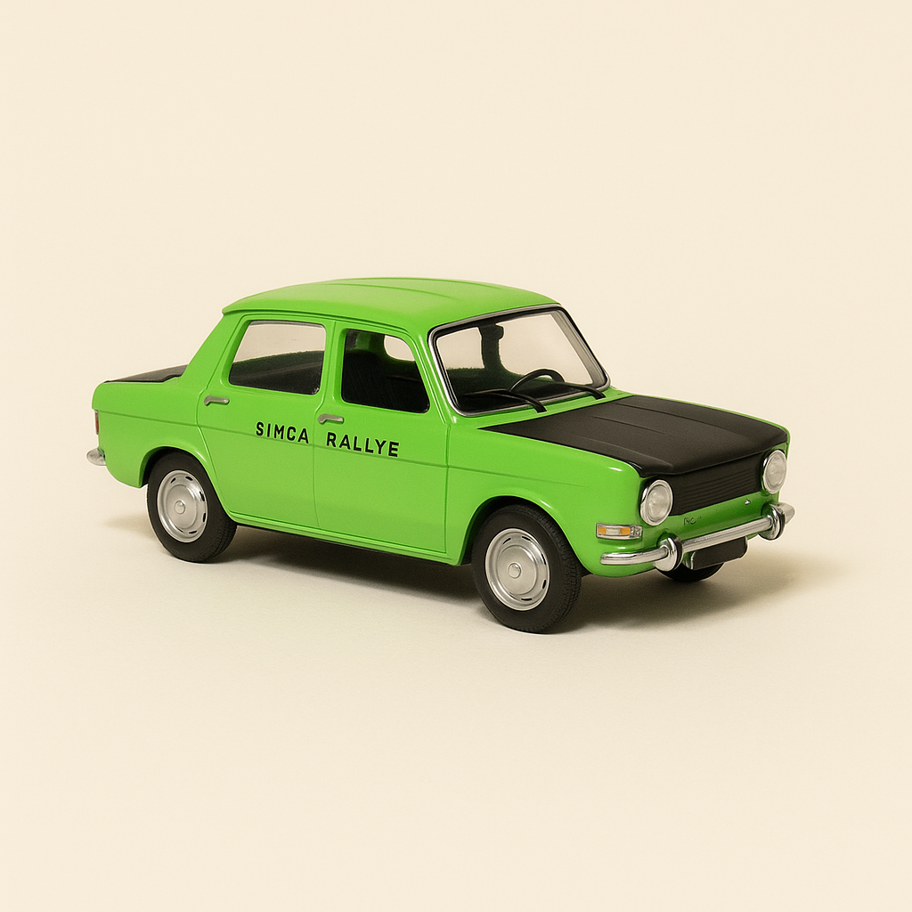 Simca 1000 rallye verte et noire (coffret boite rectangle) - Norev