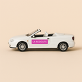 Renault Mégane 1 cabriolet blanche "La Redoute" du Tour de France de 1998 - Image haute qualité