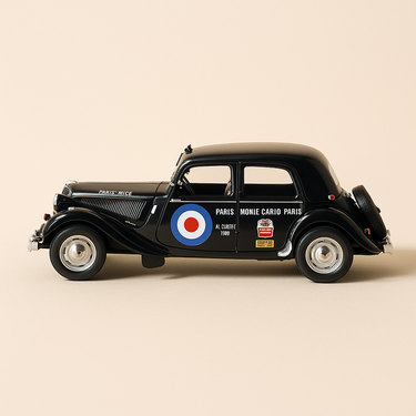 Citroën Traction 7 - rallye Paris/Monté-Carlo/Paris - La Nationale 7 - La route bleue (POUR Mr COUTELLE) - Image haute qualité