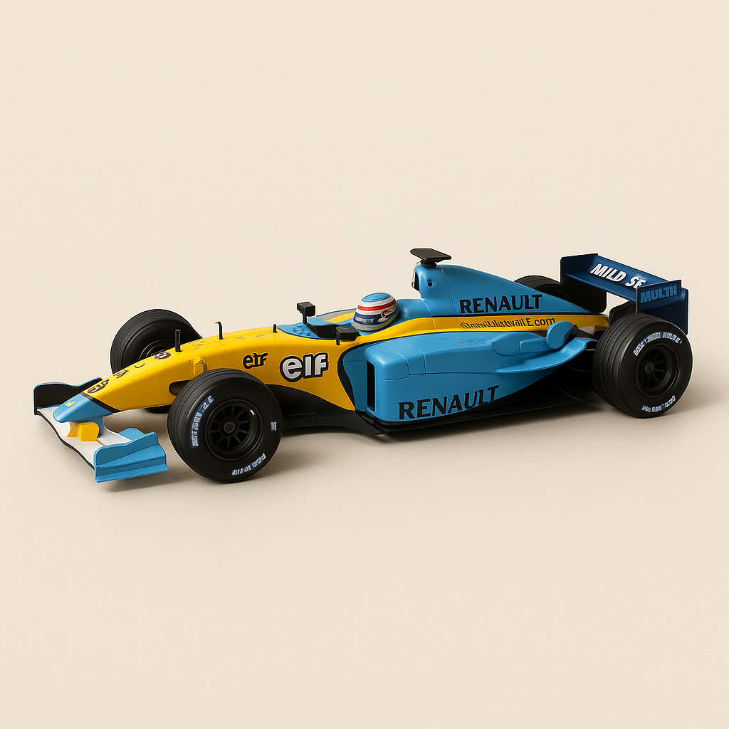 Renault F1 Team R 202 - Motor RS 22 blo a giel Nummer 14 - Jarno Trulli - Formel 1