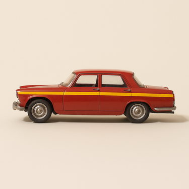 Peugeot 404 rouge PINDER - Image haute qualité