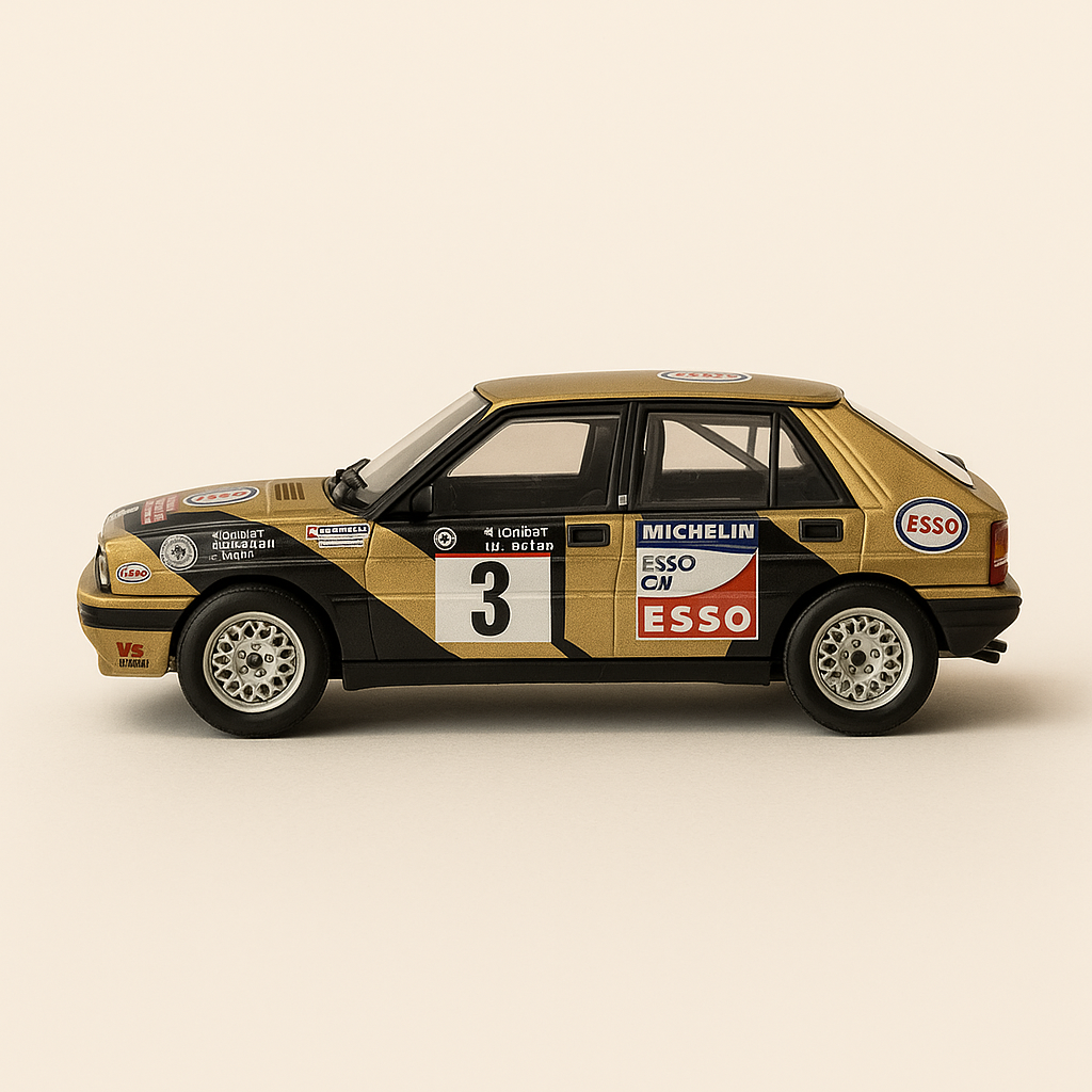 Lancia Delta Intégrale marron numéro 3 - rallye de Madère de 1989