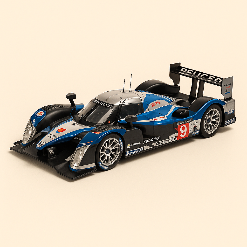 Peugeot 908 HDi FAP bleue, noire et grise numéro 9 - 24 heures du Mans de 2009