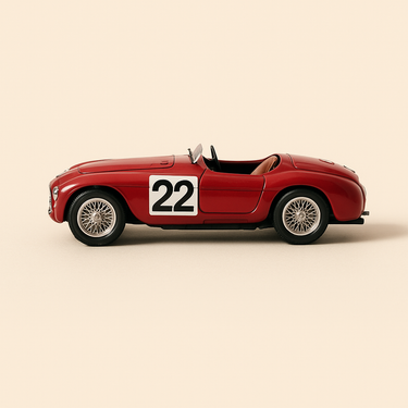 Ferrari 166MM rouge de 1949 - 24 heures du Mans - Image haute qualité