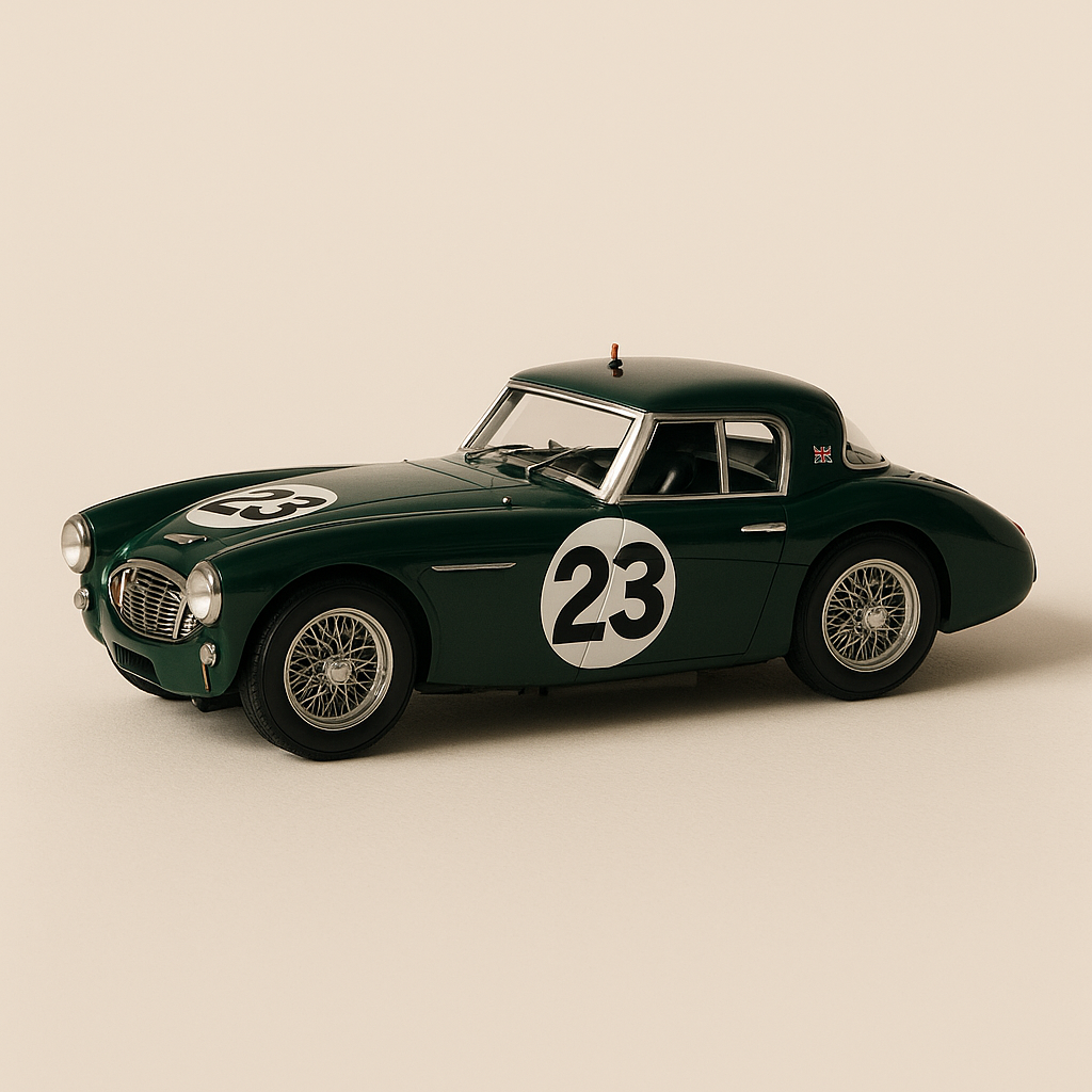 Austin Healey 3000 verde numero 23 - 24 ore di Le Mans 1960