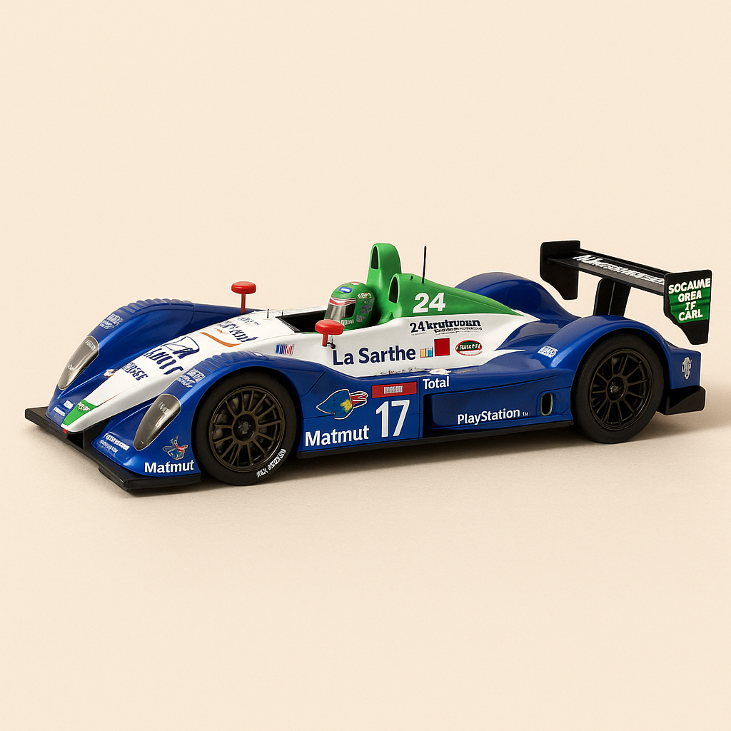 Pescarolo C60 blo, wäiss a gréng Nummer 17 - 24 Stonnen vum Mans 2006