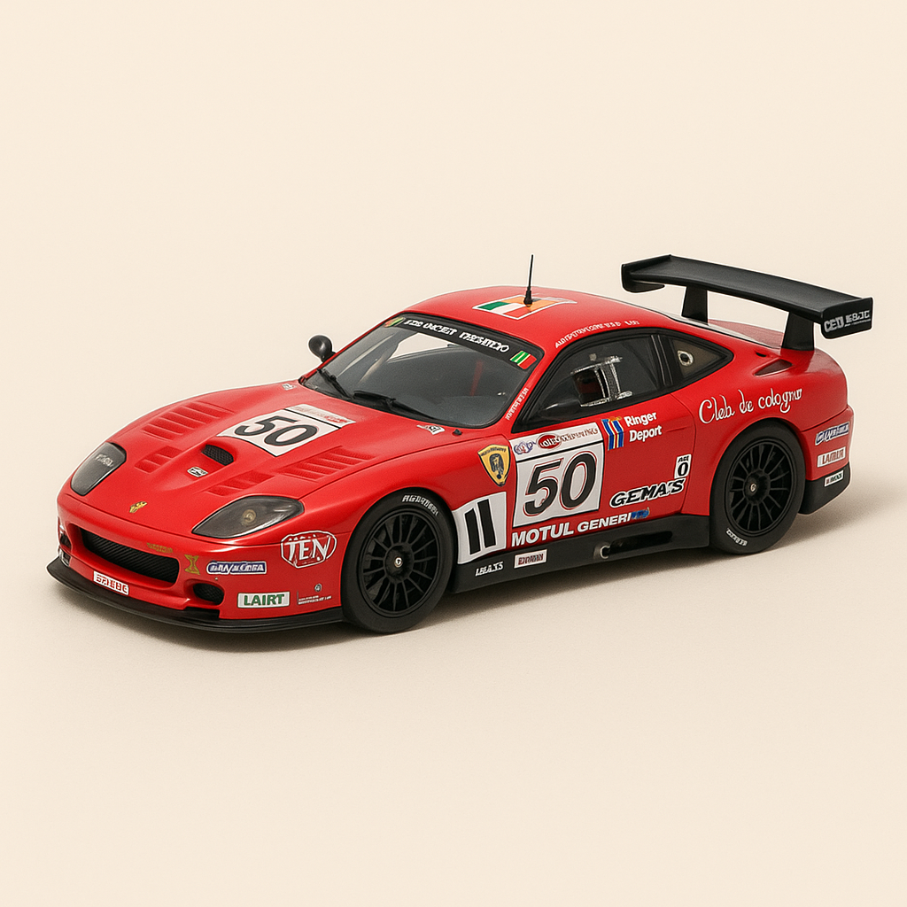 Ferrari 550 Maranello rood nummer 50 - 24 uur van Le Mans 2005