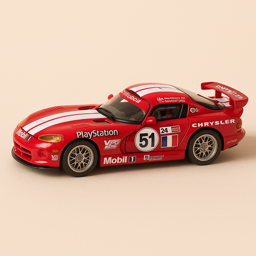 Chrysler Viper GTS-R rossa e bianca numero 51 - 24 ore di Le Mans 2000