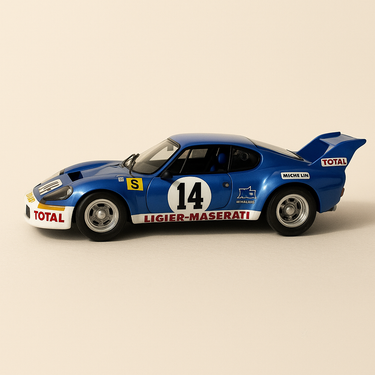 Ligier JS2 bleue numéro 14 24 heures du Mans de 1974 - SPARK - Image haute qualité