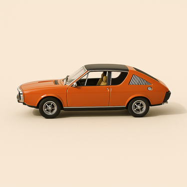 Renault 17 TS orange - Image haute qualité