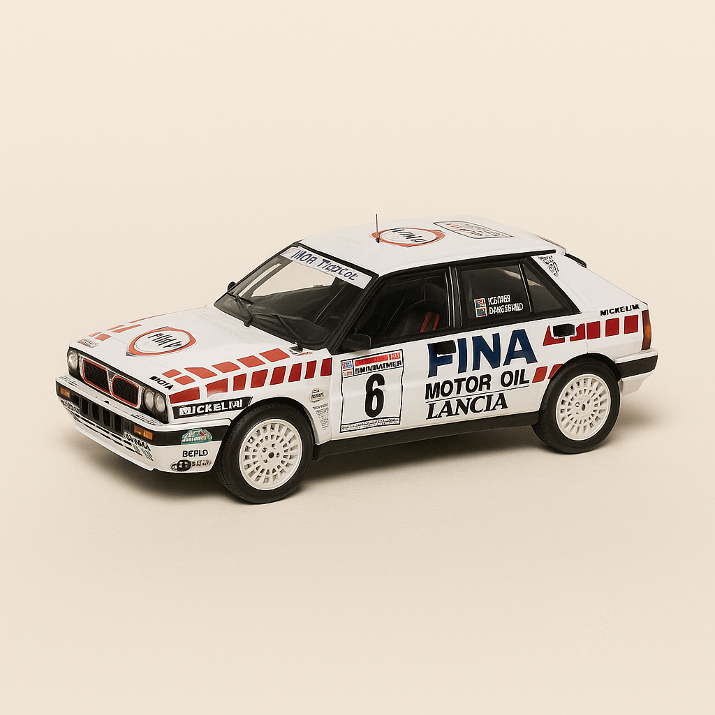 Lancia Delta Intégrale 16V bianca numero 6 - Tour de Corse 1990