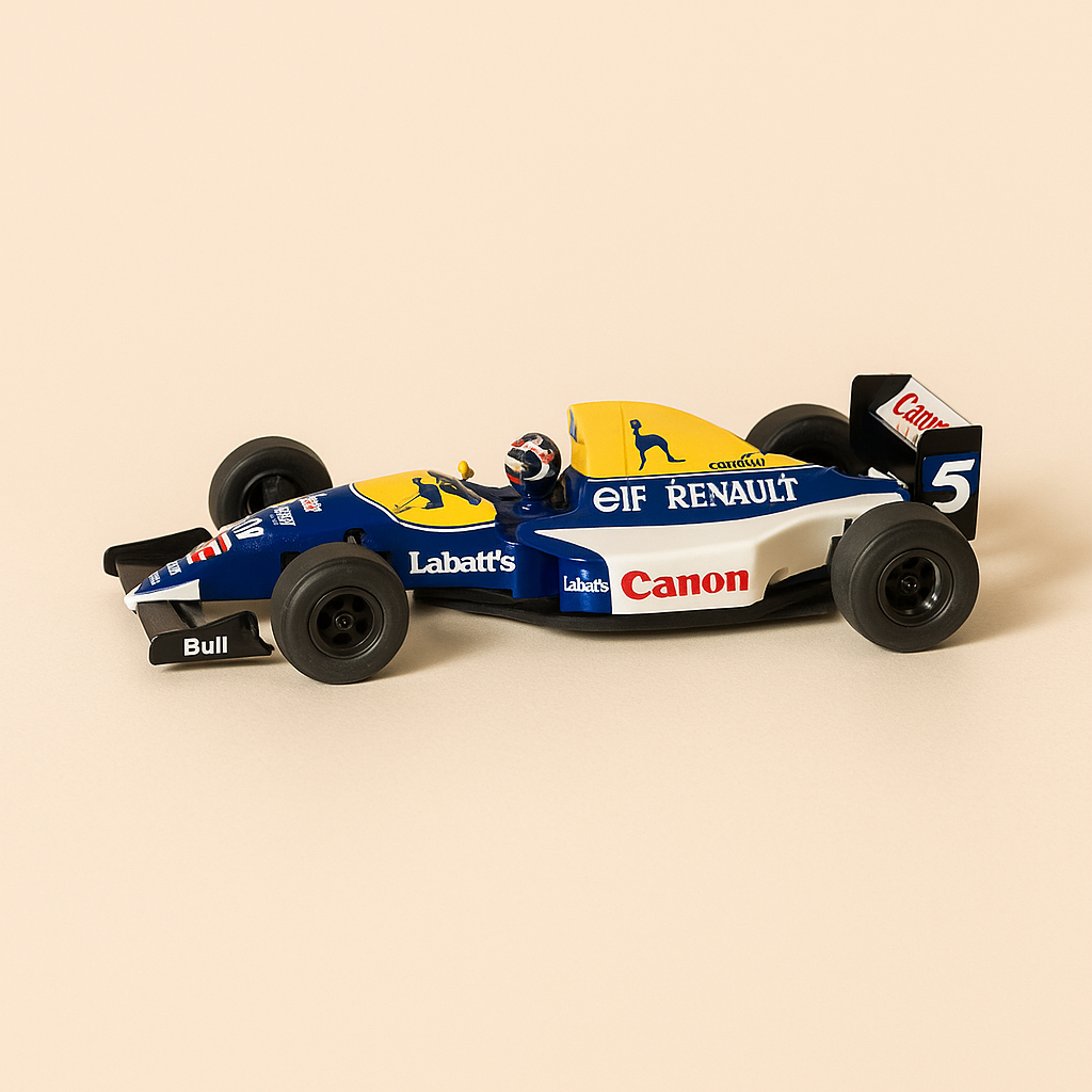 Williams Renault F1 Formule 1 bleue, jaune et blanche numéro 5 - ONYX