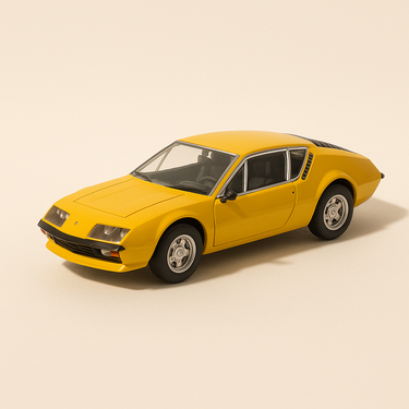 Renault Alpine A310 1600 jaune orangée de 1973 coffret boite rectangle - NOREV - Image haute qualité