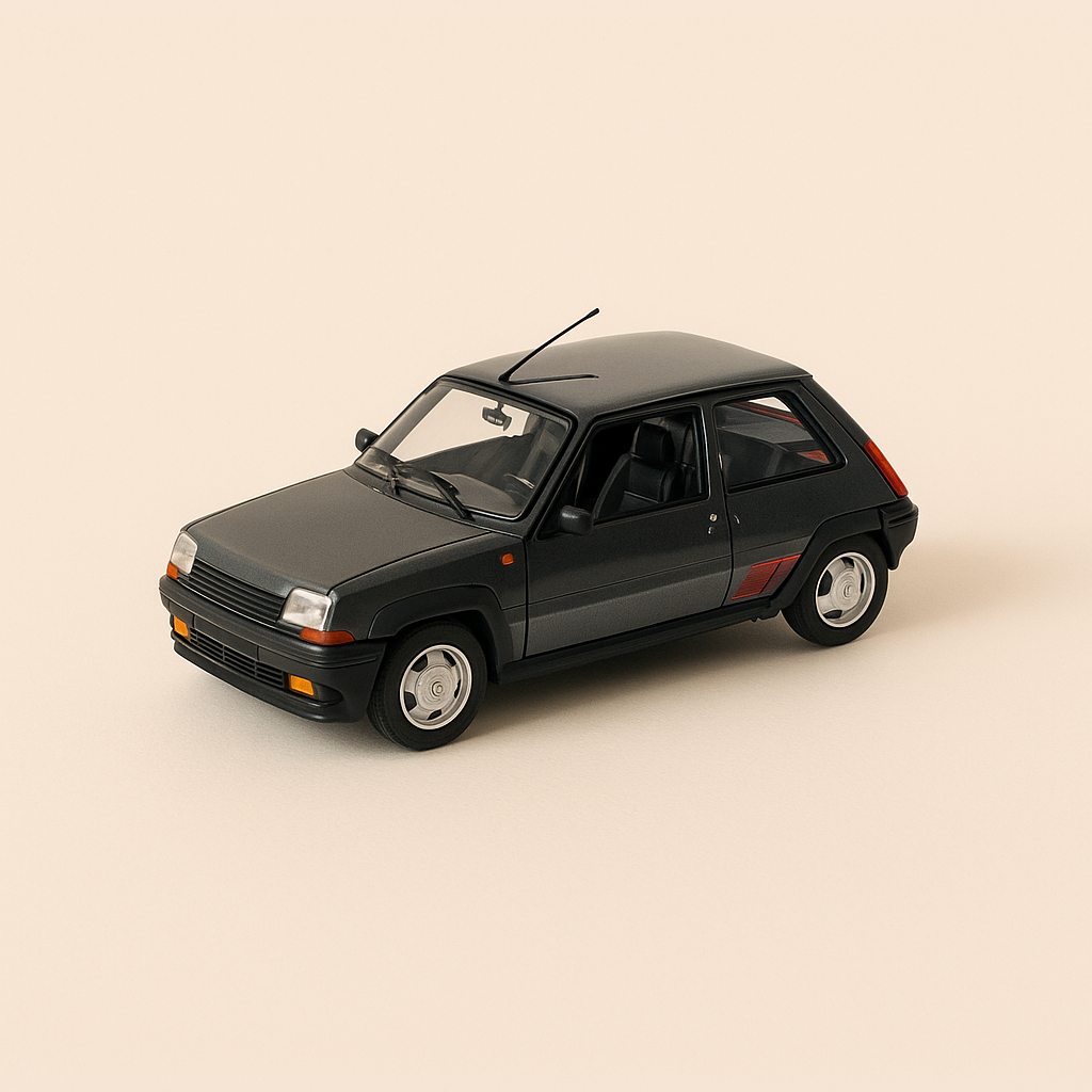 Renault 5 GT Turbo grise très foncée (coffret boite rectangle) - Universal Hobbies