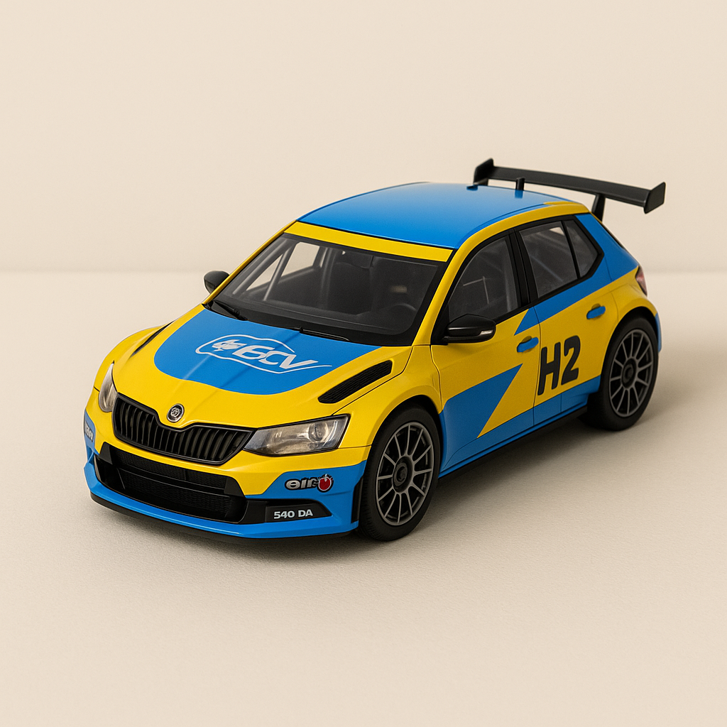 Mégane Trophy blo an giel (Reckschachtel) - Schacht Nr 3 - NOREV