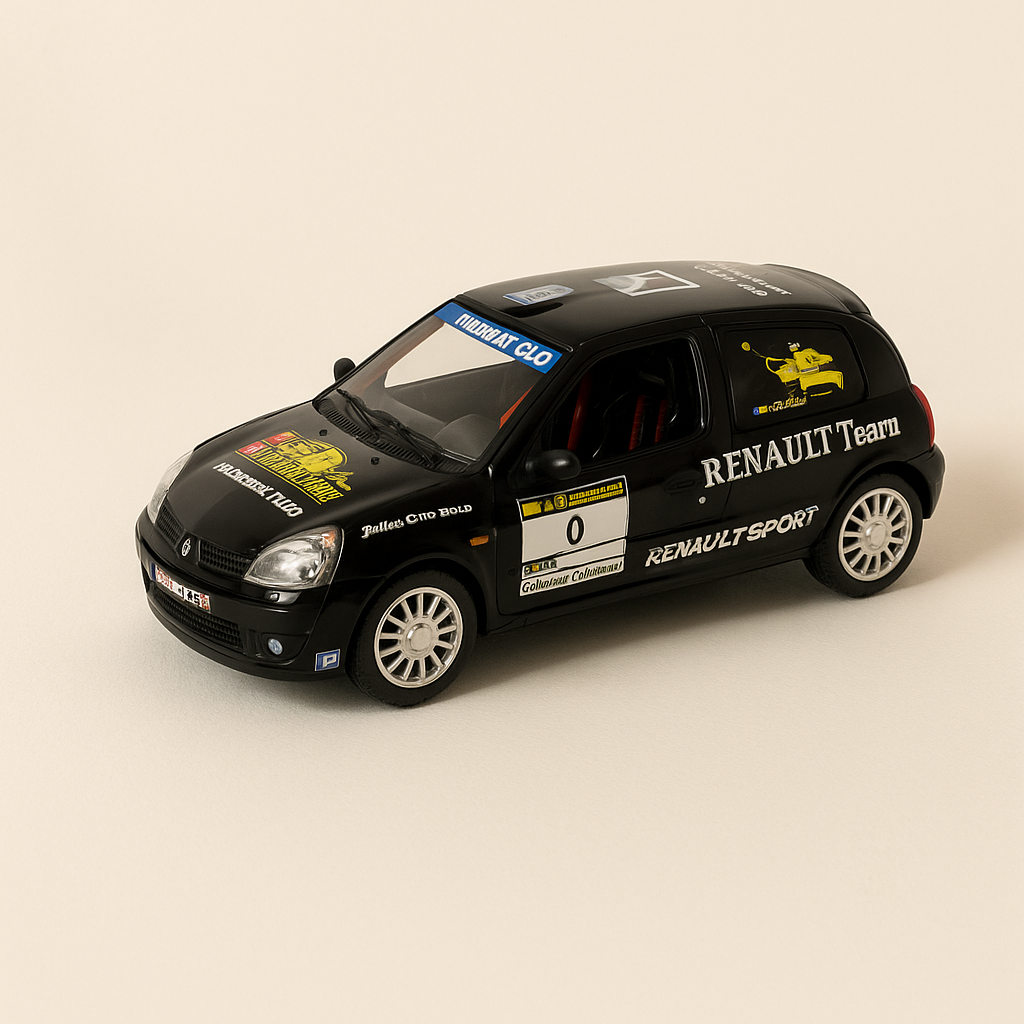 Renault Sport Clio Gr.N. dunkelgréng Rallye Charlemagne vu 2002 (rechteck preferéiert Këscht) - Universal Hobbies