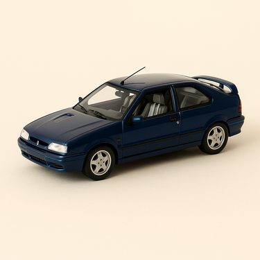 Renault 19 16S bleue foncée (coffret boite rectangle) - Universal Hobbies - Image haute qualité